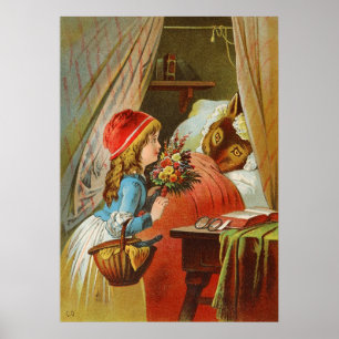Little Red Riding Hood von Carl Offterdinger Poster