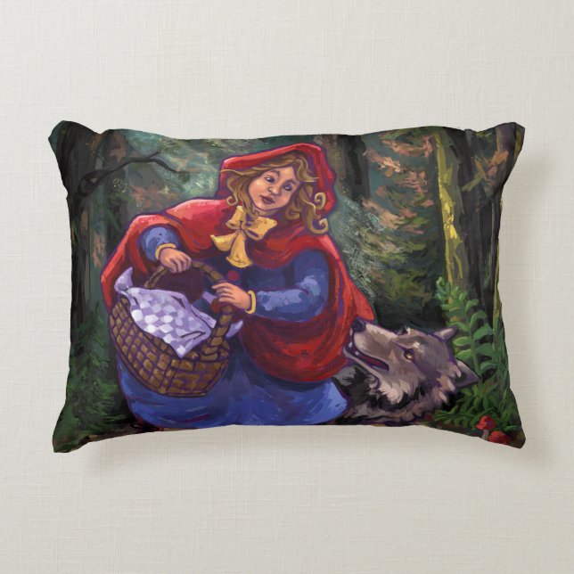 Little Red Riding Hood Zierkissen (Vorderseite)