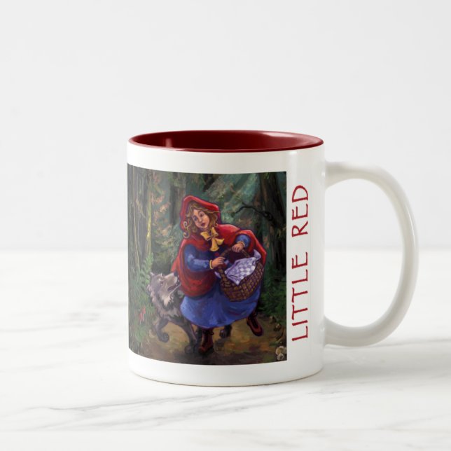 Little Red Riding Hood Zweifarbige Tasse (Rechts)