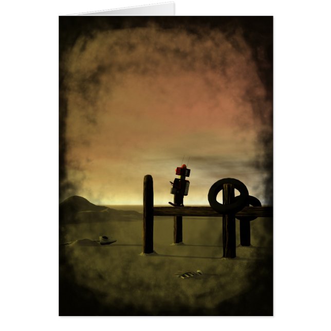 Little Red Robot Card (Vorne)