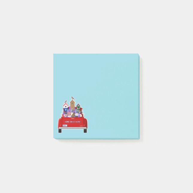 Little Red Truck Post-it Klebezettel (Vorderseite)