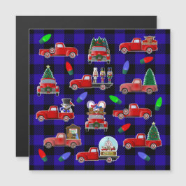 Little Red Truck Weihnachtsmagnet Magneteinladung