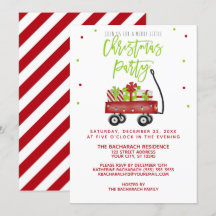 Little Red Wagon Rustikales Weihnachtsfest Party