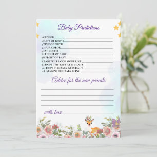 Little Reh, Big Joy Pink Blume Kinderdusche Thema Einladung