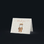Little Reindeer Christmas Winter Baby Shower Dankeskarte<br><div class="desc">Moderne und niedliche Hirschdusche Vielen Dank für Ihre Aufmerksamkeit. Grosses skandinavisches Hygge-Gefühl mit einem zauberhaften Winteroutfit für Hirsche oder Rentiere mit Schneeflocken. Neutrales Farbschema für ein Kind oder ein Mädchen. Hier ist ein toller Tipp! Übertragen Sie jedes Design auf ein anderes Produkt: Seite unten, Sie sehen das Design übertragen zu...</div>