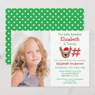 Little Reindeer Kindergeburtstag Einladung