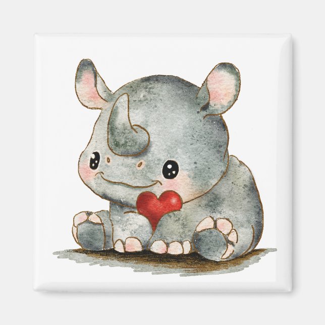 Little Rhino Magnet (Vorne)