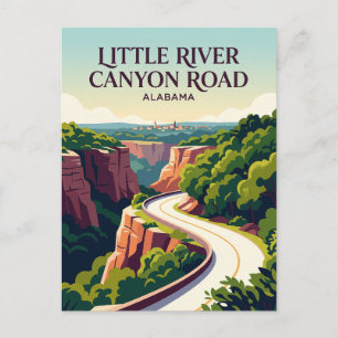 Little River Canyon Road Alabama Postkarte