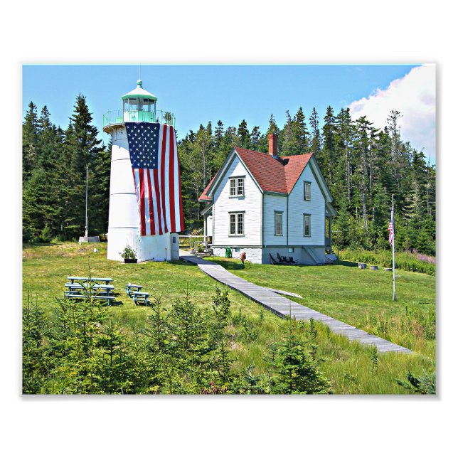 Little River Lighthouse, Maine Foto (Vorne)