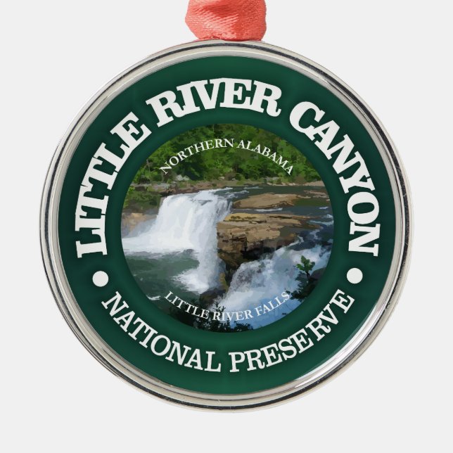 Little River Nat. Erhaltung (OBP) Ornament Aus Metall (Vorne)