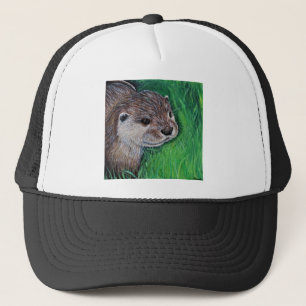 Little River Otter Painting Truckerkappe