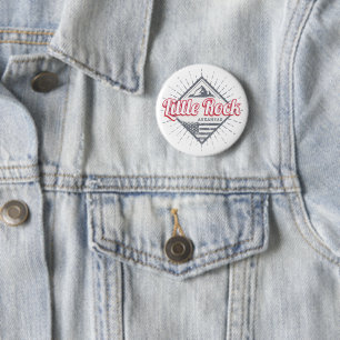 Little Rock Arkansas City United Staaten USA Desig Button