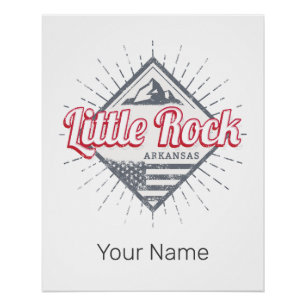 Little Rock Arkansas City United Staaten USA Desig Poster