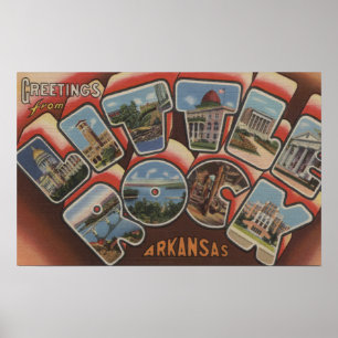 Little Rock, Arkansas - große Buchstabe-Szenen 2 Poster