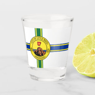 Little Rock (Arkansas) Stadtflagge Shotglas Schnapsglas