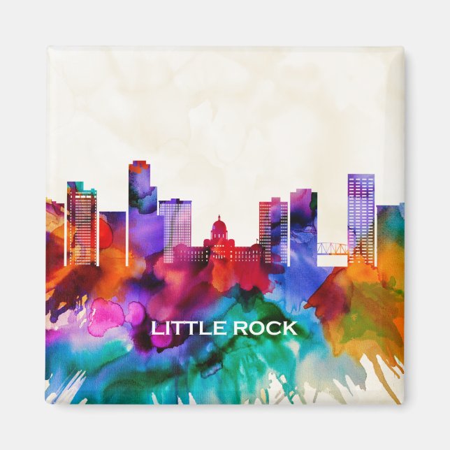 Little Rock Skyline Magnet (Vorne)