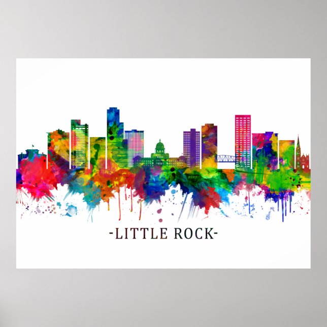 Little Rock Skyline Poster (Vorne)