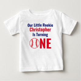 Little Rookie Baseball 1. Geburtstag Baby T-shirt