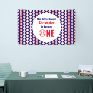 Little Rookie Baseball 1. Geburtstag Banner