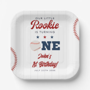 Little Rookie Baseball 1. Geburtstag Pappteller