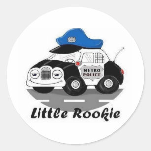 Little Rookie Runder Aufkleber
