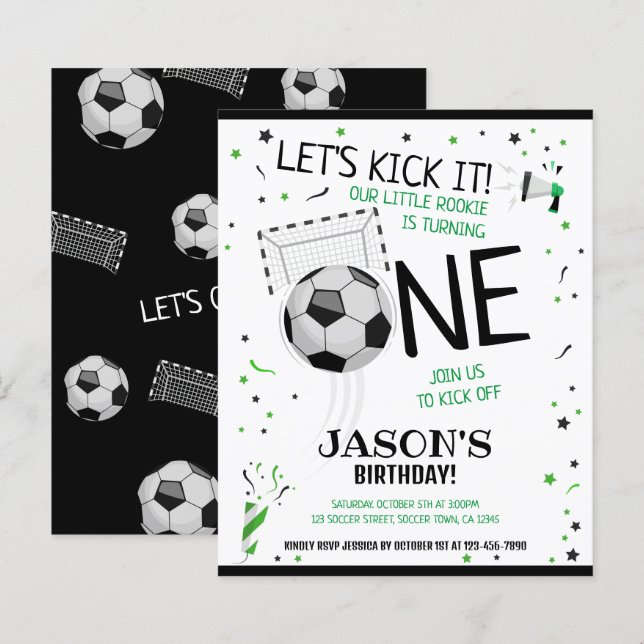 Little Rookie Soccer Budget 1. Geburtstag (Vorne/Hinten)