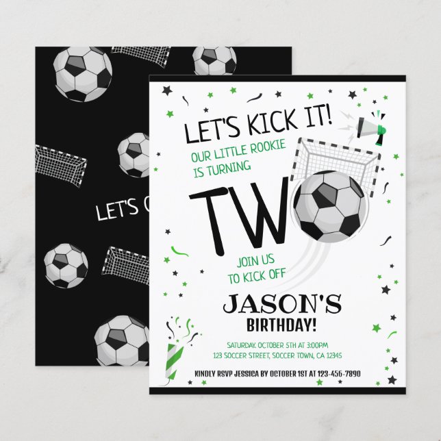 Little Rookie Soccer Budget 2. Geburtstag (Vorne/Hinten)