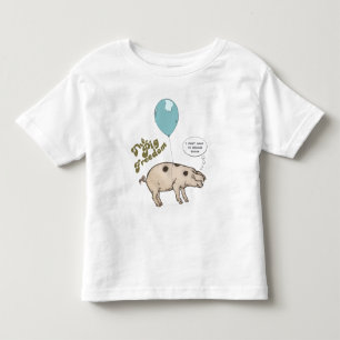Little rose pig kleinkind t-shirt
