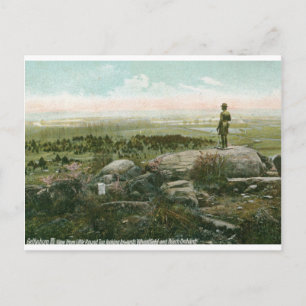 Little Round Top, Schlachtfeld von Gettysburg Vint Postkarte