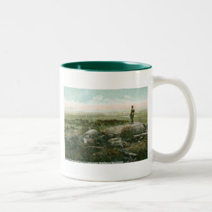 Little Round Top, Schlachtfeld von Gettysburg Vint Zweifarbige Tasse