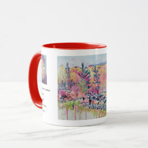 Little Roundtop Redbuds Gemälde / Larry Lerew Tasse