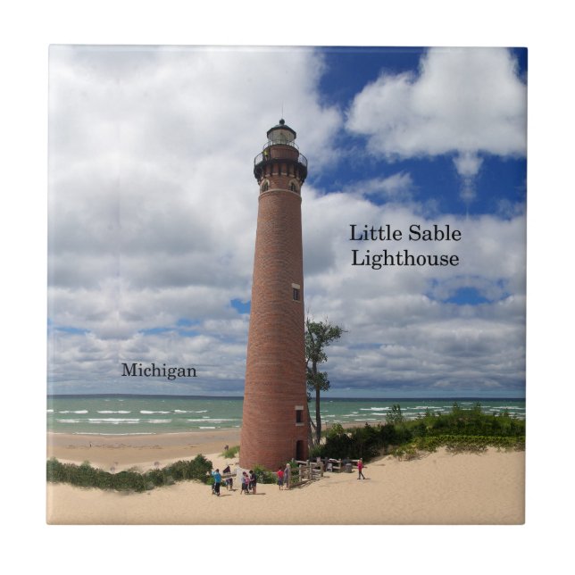 Little Sable Lighthouse Fliesen (Vorderseite)