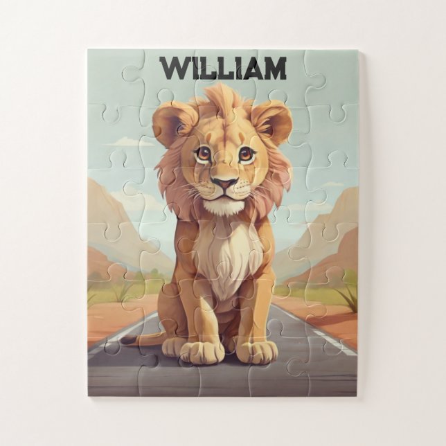 Little Safari Lion Personalisiert (Vertikal)