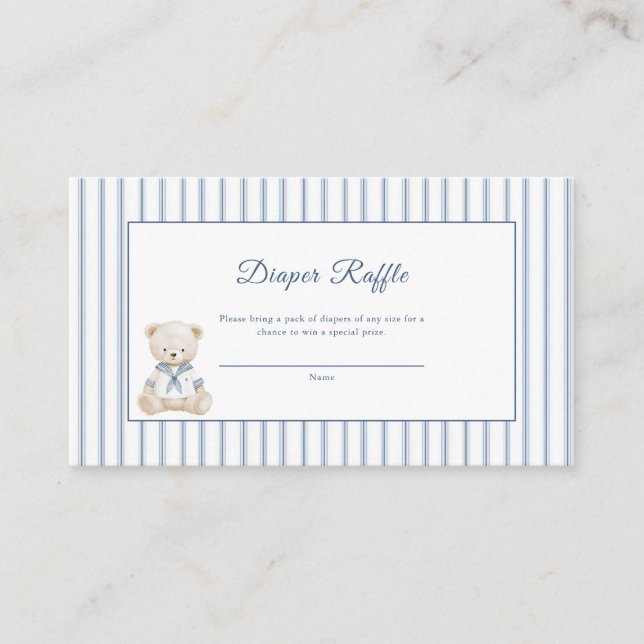 Little Sailor Coastal  Enclosure Card Begleitkarte (Vorderseite)
