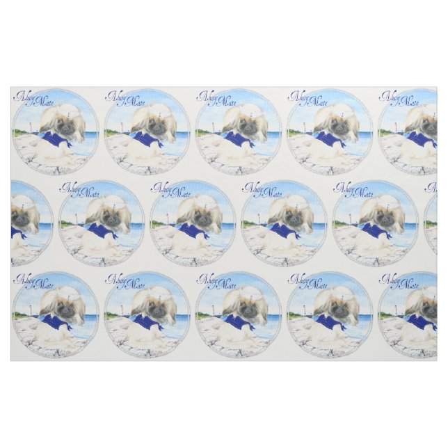 Little Sailor Pekingese Stoff (Fat Quarter (45,7 x 55,9 cm))