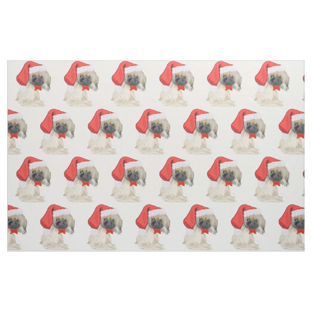 Little Santa Pekingese Stoff (Yard (91,4 cm))