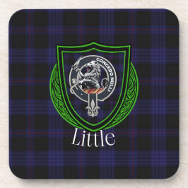 Little Scottish Clan Tartan & Crest Getränkeuntersetzer