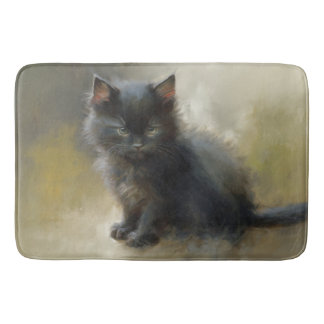 Little Shadow Black Kitten Badematte