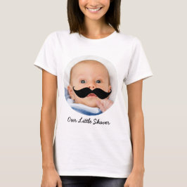 Little Shaver Mustache Baby Boy Foto Junge Mutter T-Shirt