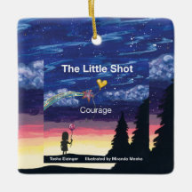 Little Shot Courage Buchcover Keramik-Ornament