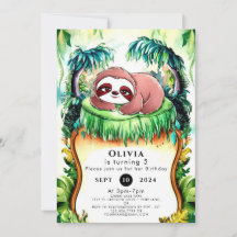 Little Simple Sloth Birthday
