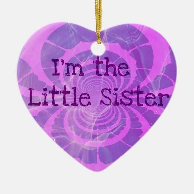 Little Sis Christmas Keramikornament (Vorne)