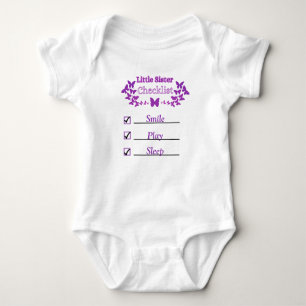 Little Sister Checklist T - Shirt