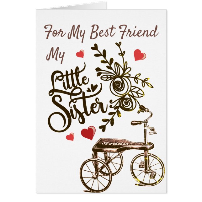 Little Sister Forever Friend Tricycle Floral (Vorne)