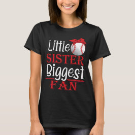 Little Sister Größter Fan Baseball T-Shirt
