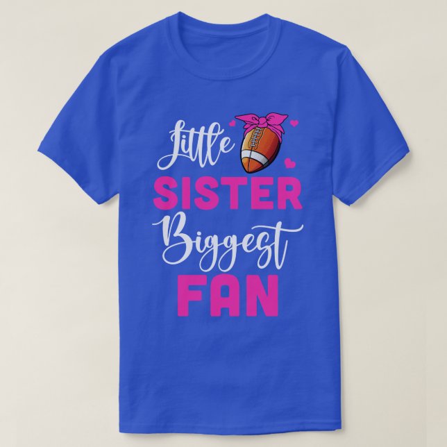 Little Sister Größtes Fanmädchen T-Shirt (Design vorne)