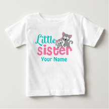 Little Sister Kitty Cat Personalisiertes Shirt
