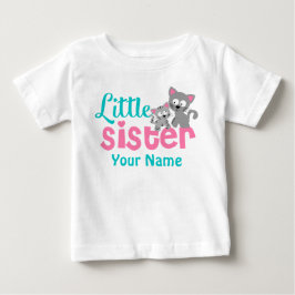 Little Sister Kitty Cat Personalisiertes Shirt