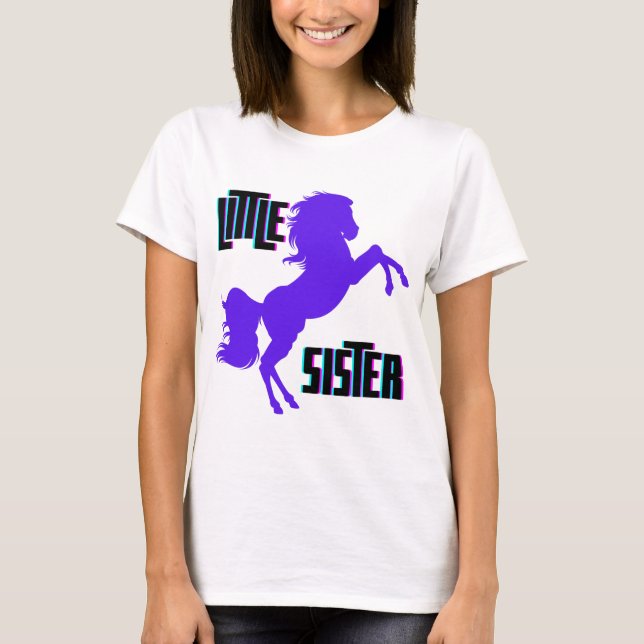 Little Sister Lila Pony T-Shirt (Vorderseite)