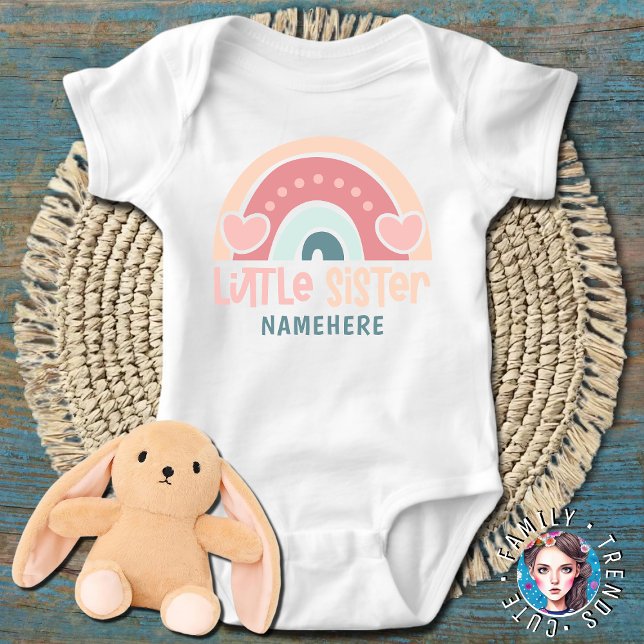 Little Sister Personalisiert Baby Strampler (Von Creator hochgeladen)